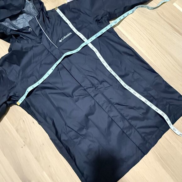 COLUMBIA NWOT Boys Watertight Jacket Rain Coat Black Size Large - Picture 9 of 10
